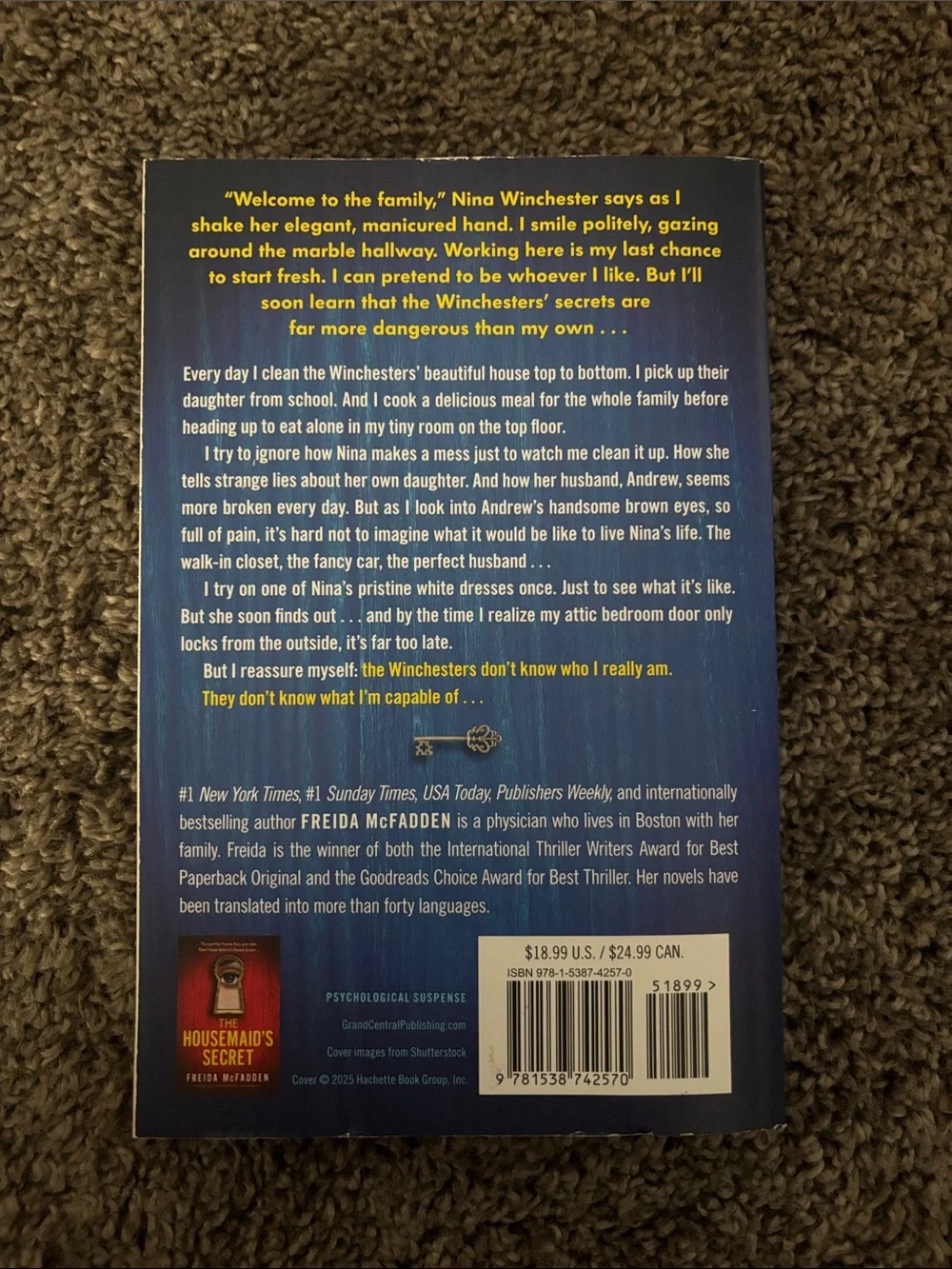 The Housemaid by Freida McFadden Paperback Book -